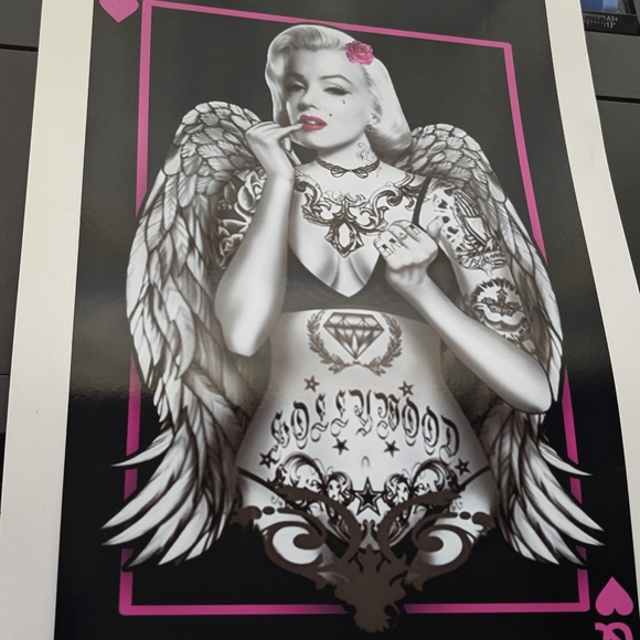 Marilyn Monroe Pink Queen Card GANGSTER Art Set - Picture 11 of 13